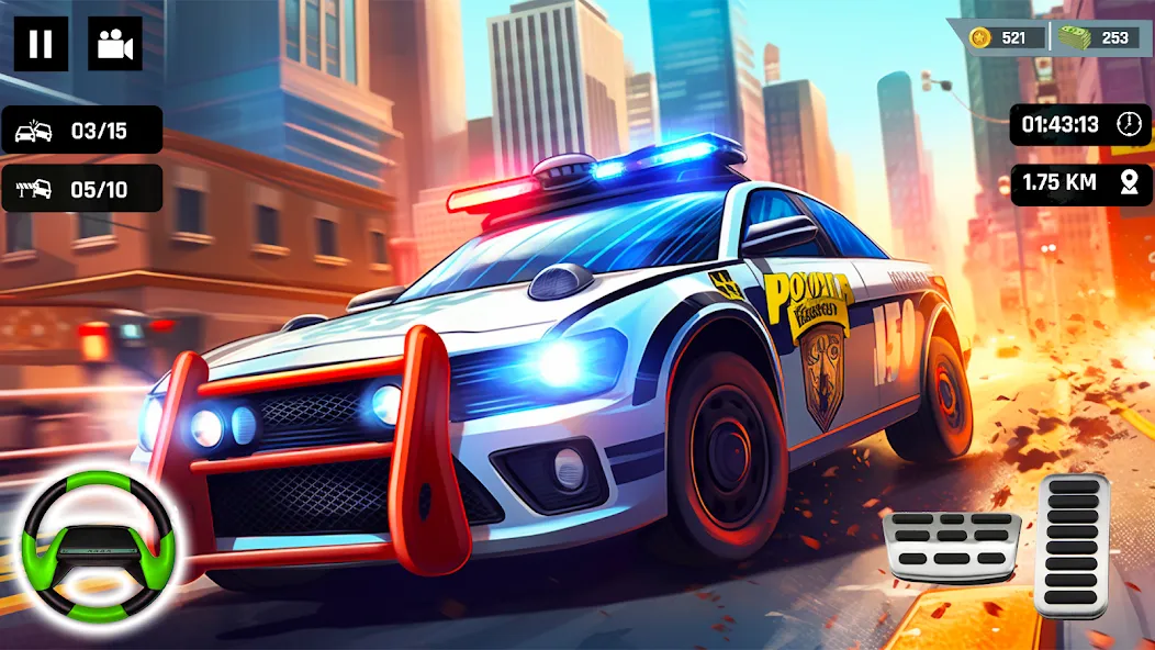 Police Car Kids Driving Game (Кидс Полис Геймс)  [МОД Все открыто] Screenshot 5