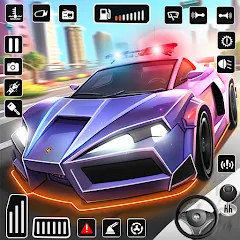 Скачать взломанную Police Car Kids Driving Game (Кидс Полис Геймс)  [МОД Все открыто] - полная версия apk на Андроид