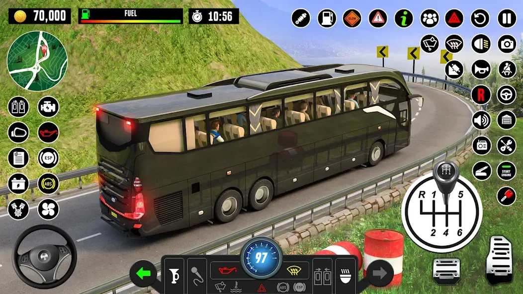 Bus Driving School : Bus Games  [МОД Бесконечные монеты] Screenshot 2