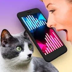 Скачать взломанную Cat Translator Pet Talk Meow  [МОД Mega Pack] - последняя версия apk на Андроид