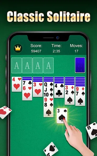 Solitaire  [МОД Много денег] Screenshot 1