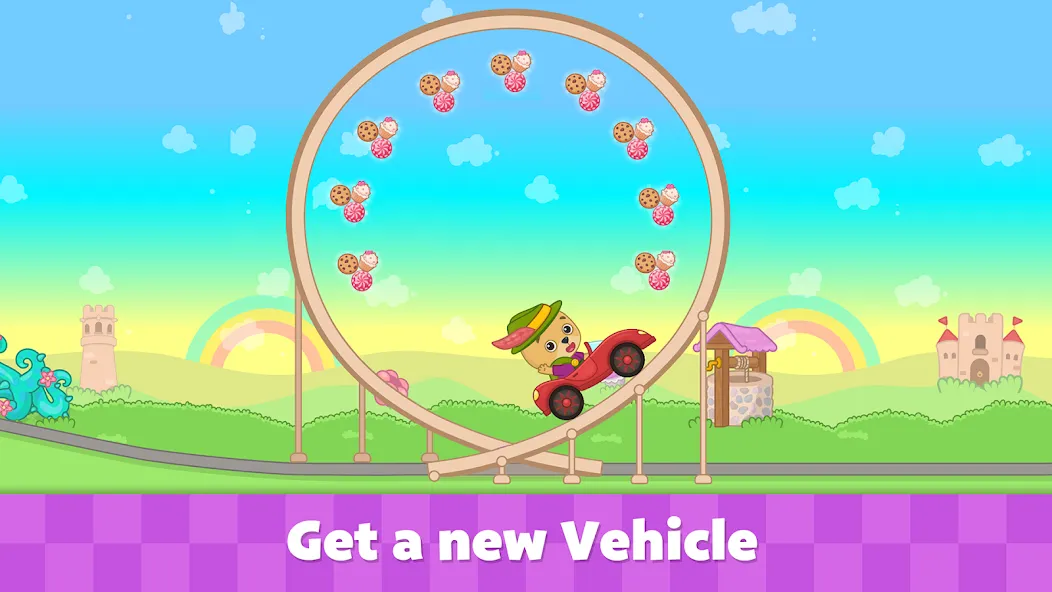 Bimi Boo Car Games for Kids  [МОД Бесконечные монеты] Screenshot 2