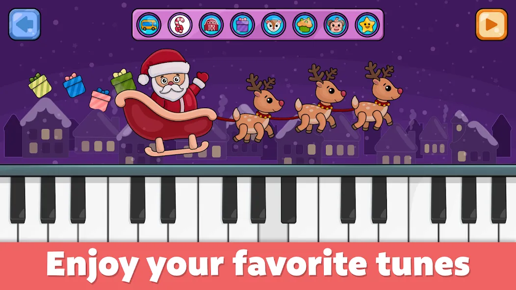 Baby Piano: Kids Music Games  [МОД Меню] Screenshot 1