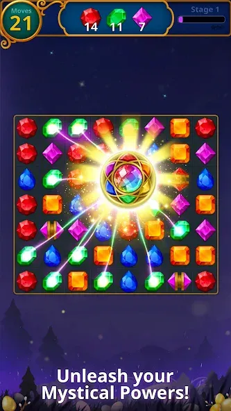 Jewels Magic: Mystery Match3 (Джуэлс Мэджик)  [МОД Много монет] Screenshot 2