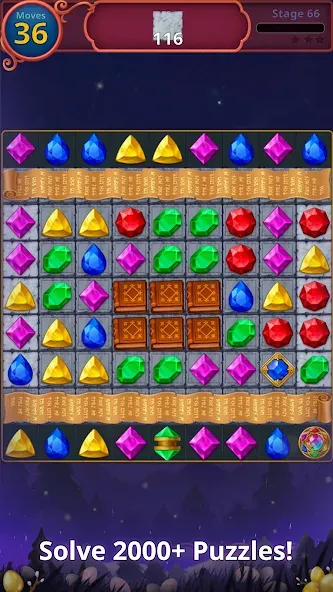 Jewels Magic: Mystery Match3 (Джуэлс Мэджик)  [МОД Много монет] Screenshot 4