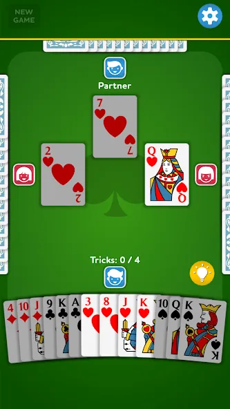 Spades - Card Game (Спейдс)  [МОД Меню] Screenshot 1