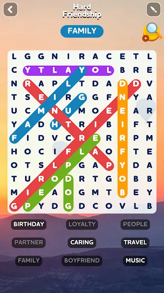 Word Search - Word Puzzle Game  [МОД Mega Pack] Screenshot 1