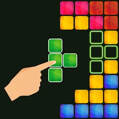 Взломанная Block Buster - Hex and Square  [МОД Все открыто] - стабильная версия apk на Андроид