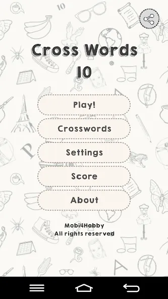 CrossWords 10 (Кроссворды 10)  [МОД Menu] Screenshot 1