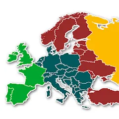 Взломанная Europe Map Quiz - European Cou  [МОД Menu] - стабильная версия apk на Андроид