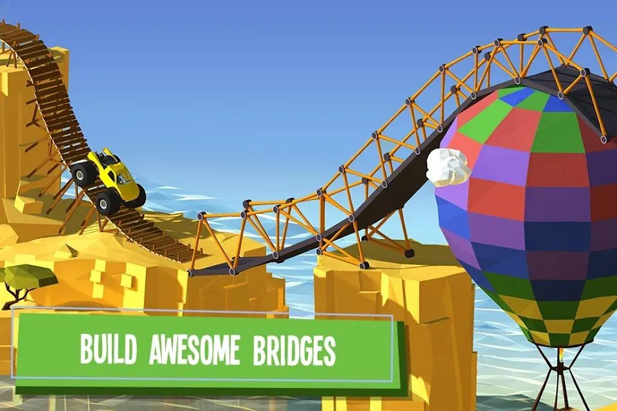 Build a Bridge!  [МОД Много денег] Screenshot 2