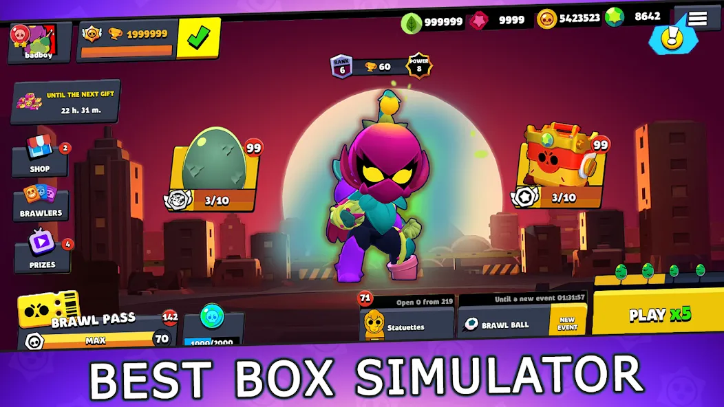 Box Simulator for Brawl Stars  [МОД Меню] Screenshot 1