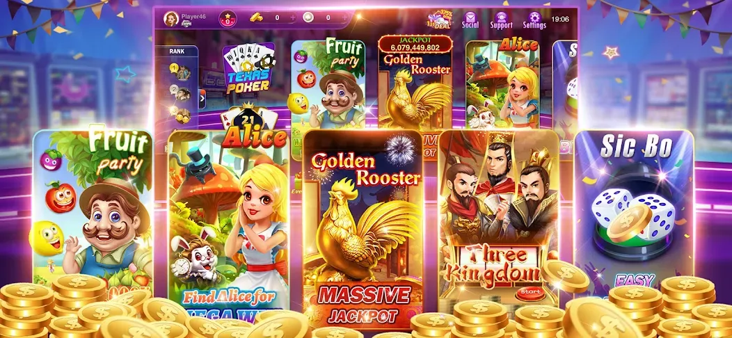 Happy Poker Slots (Хэппи Покер Слоты)  [МОД Mega Pack] Screenshot 3