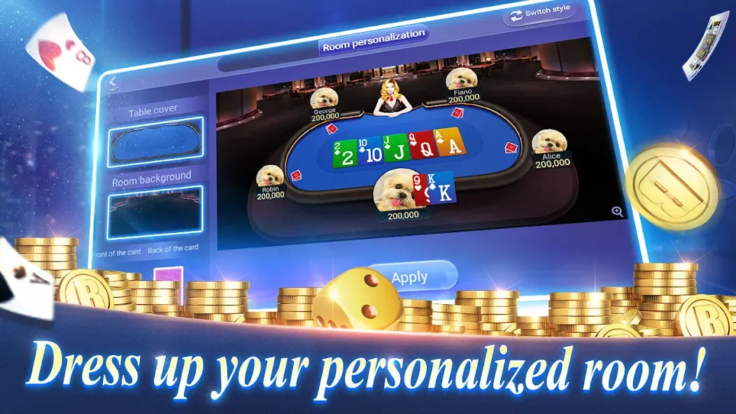 Texas Poker English (Boyaa) (Техасский покер Английский)  [МОД Бесконечные монеты] Screenshot 2