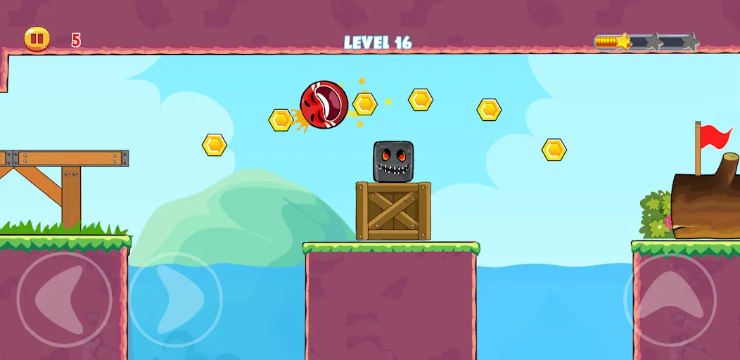 Red Hero 4 - red bounce ball 5  [МОД Unlocked] Screenshot 5