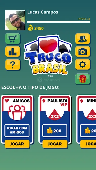 Truco Brasil - Truco online (Труко Бразиль)  [МОД Бесконечные монеты] Screenshot 1