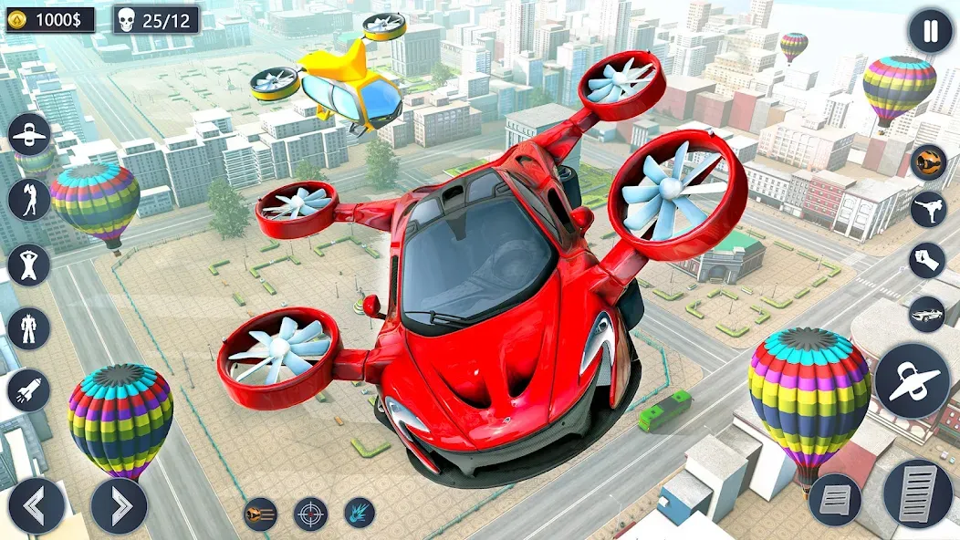 Flying Car Robot Game Car Game  [МОД Menu] Screenshot 1