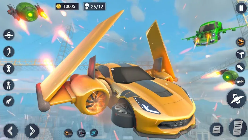 Flying Car Robot Game Car Game  [МОД Menu] Screenshot 3