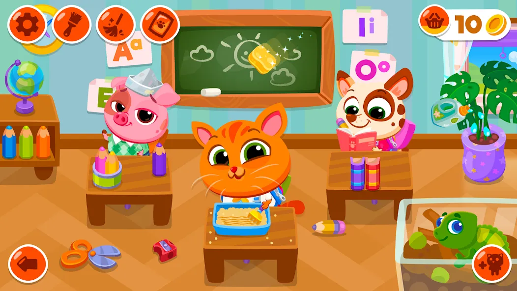 Bubbu School - My Virtual Pets (Буббу Скул)  [МОД Много монет] Screenshot 1