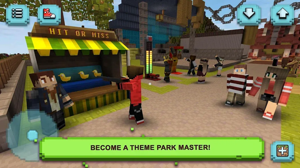 Theme Park Craft: Build & Ride  [МОД Меню] Screenshot 1