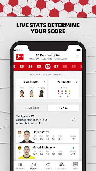 Bundesliga Fantasy Manager (Бундеслига Фэнтези Менеджер)  [МОД Бесконечные деньги] Screenshot 4