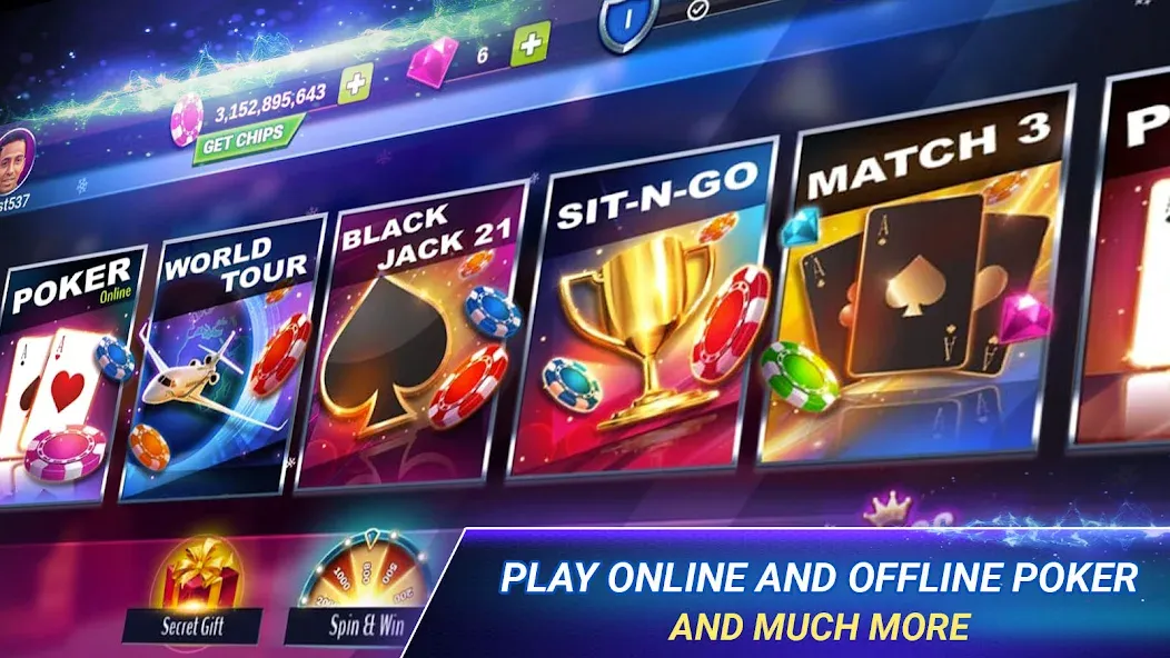 Poker Zmist - Offline & Online (Покер Змст)  [МОД Много денег] Screenshot 2