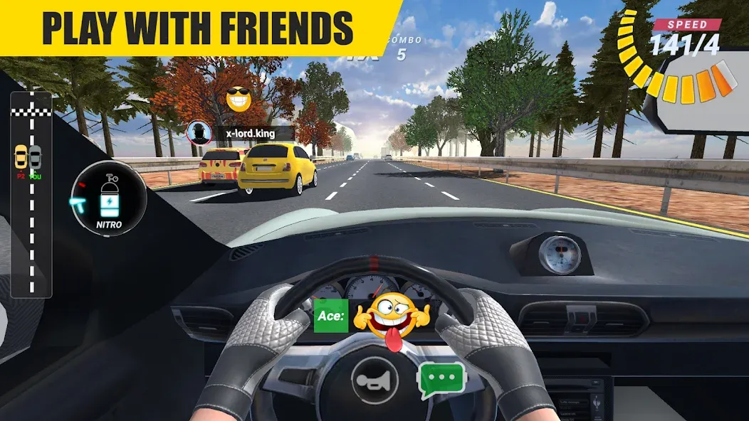 Racing Online:Car Driving Game  [МОД Много денег] Screenshot 2