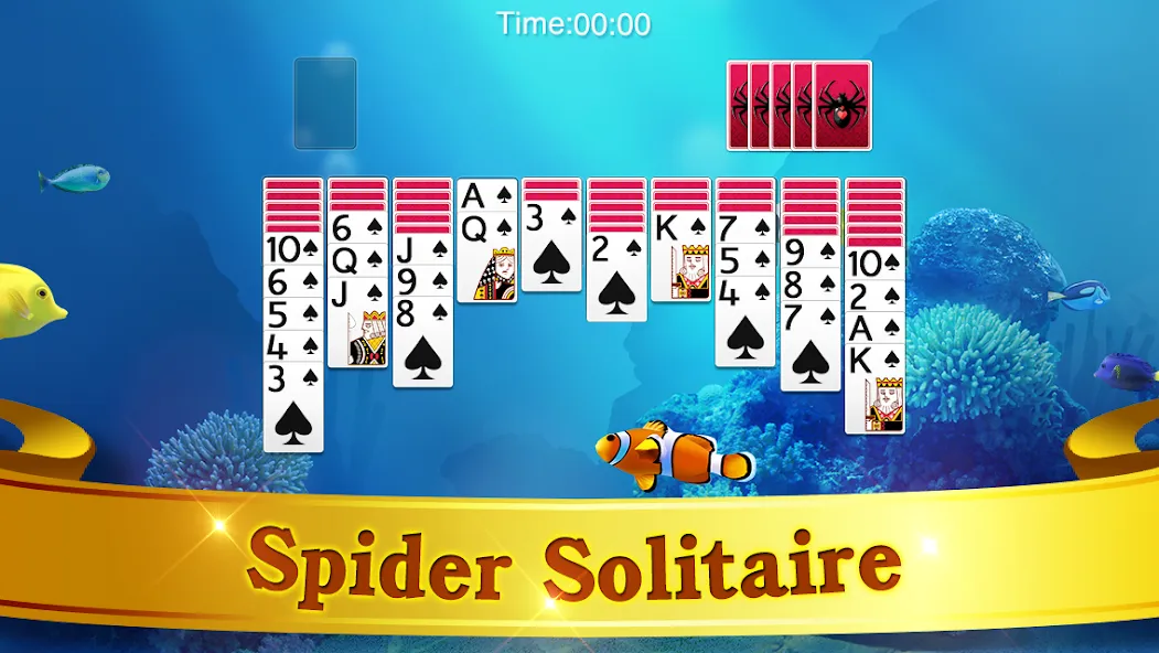 Spider Solitaire  [МОД Unlocked] Screenshot 5