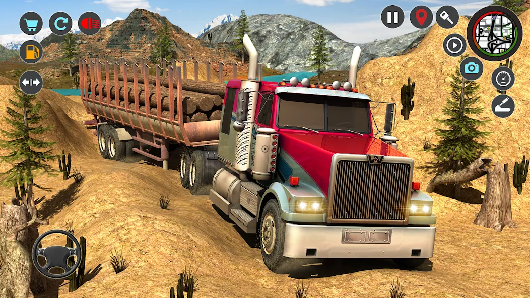 Transport Simulator Truck Game  [МОД Много денег] Screenshot 1