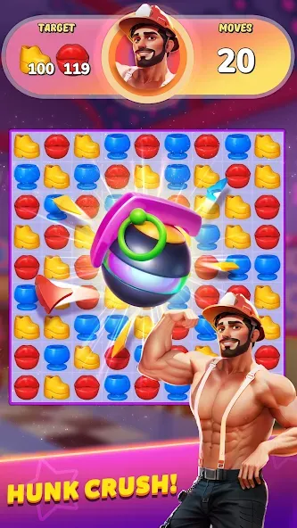 Party Match (Диско матч)  [МОД Unlimited Money] Screenshot 3