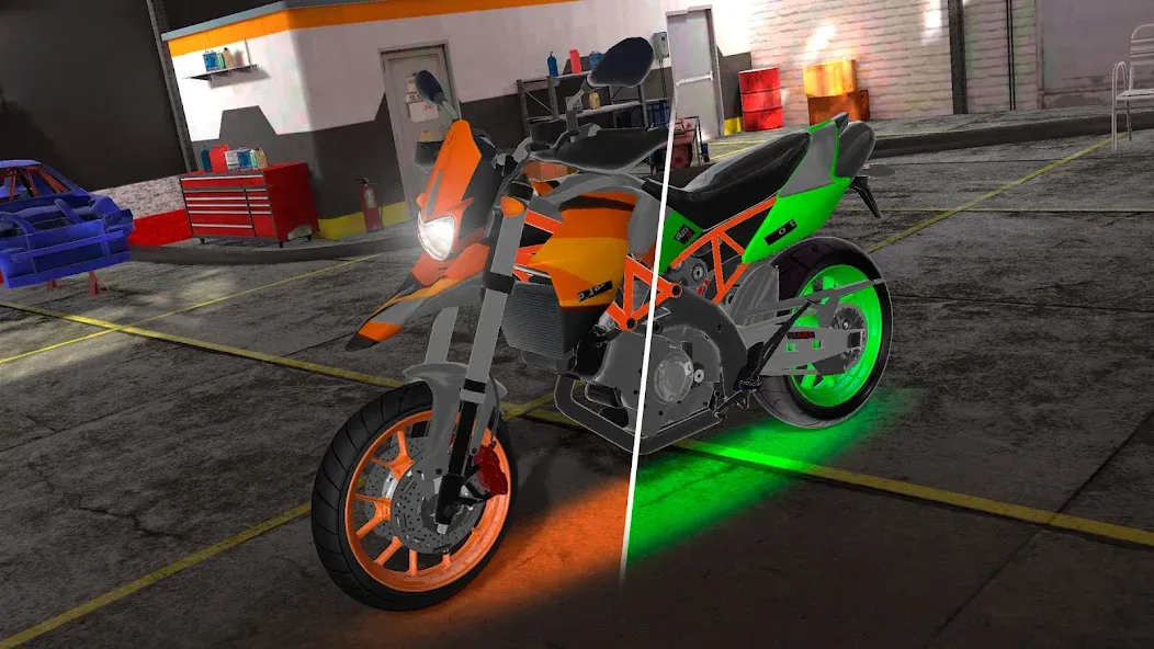 Motorcycle Real Simulator (Мотоцикл Реальный Симулятор)  [МОД Все открыто] Screenshot 2