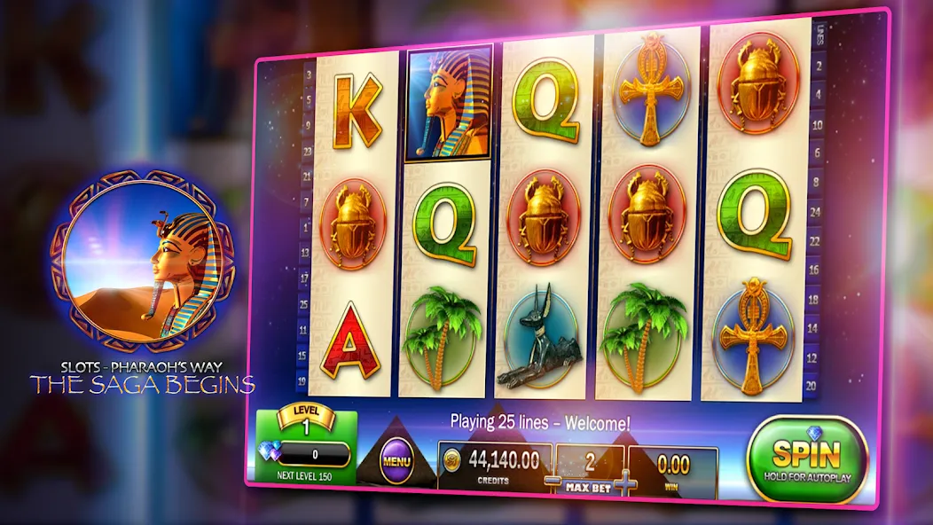 Slots - Pharaoh's Way Casino (Слоты)  [МОД Unlimited Money] Screenshot 3