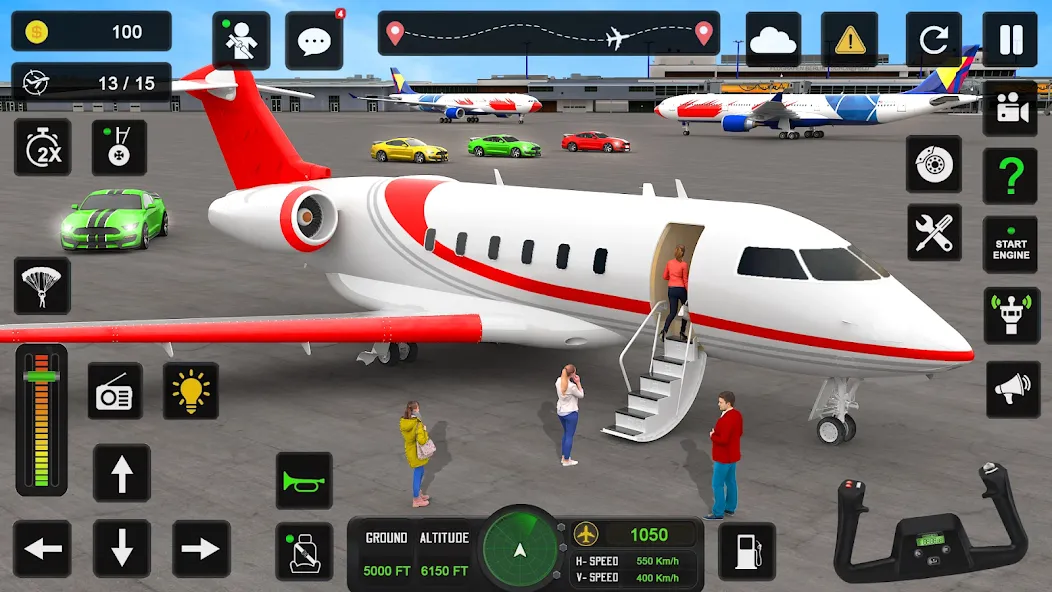 City Pilot Cargo Plane Games (Сити Пилот Карго Плейн Геймс)  [МОД Меню] Screenshot 2