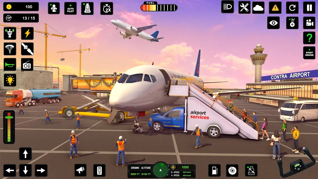 City Pilot Cargo Plane Games (Сити Пилот Карго Плейн Геймс)  [МОД Меню] Screenshot 3