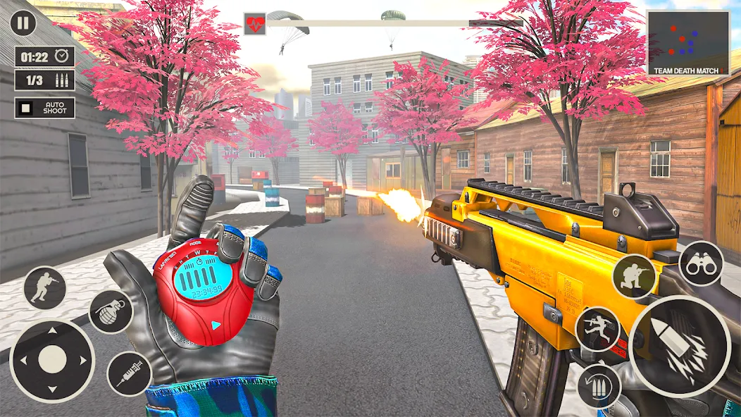 Offline War Shooting Games 3D  [МОД Бесконечные монеты] Screenshot 2