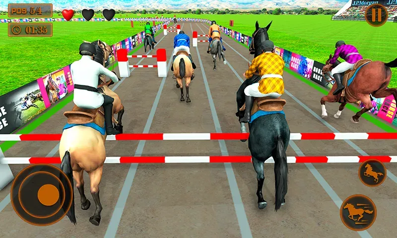 Mounted Horse Racing Games  [МОД Unlimited Money] Screenshot 1