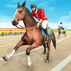 Взломанная Mounted Horse Racing Games  [МОД Unlimited Money] - последняя версия apk на Андроид