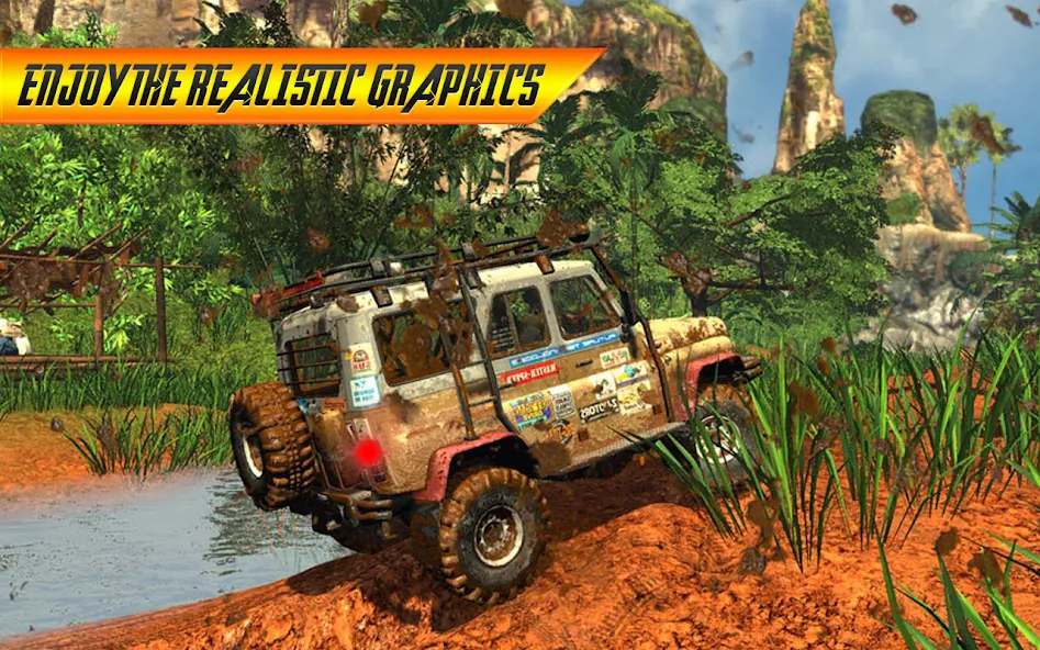 Offroad Jeep Driving Simulator  [МОД Unlocked] Screenshot 1