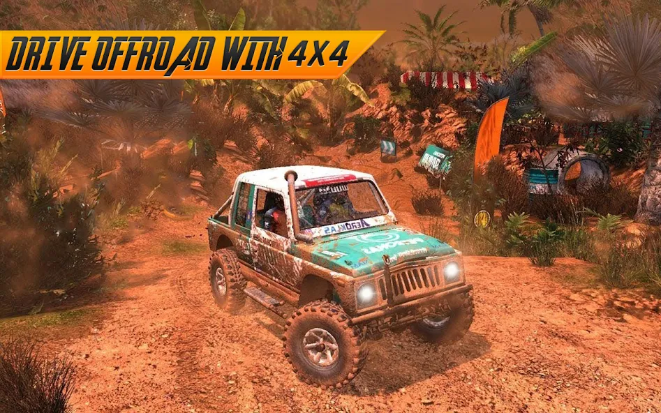 Offroad Jeep Driving Simulator  [МОД Unlocked] Screenshot 3