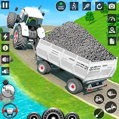 Взломанная Big Tractor Farming Simulator (Биг Трактор Фарминг Симулятор)  [МОД Menu] - полная версия apk на Андроид