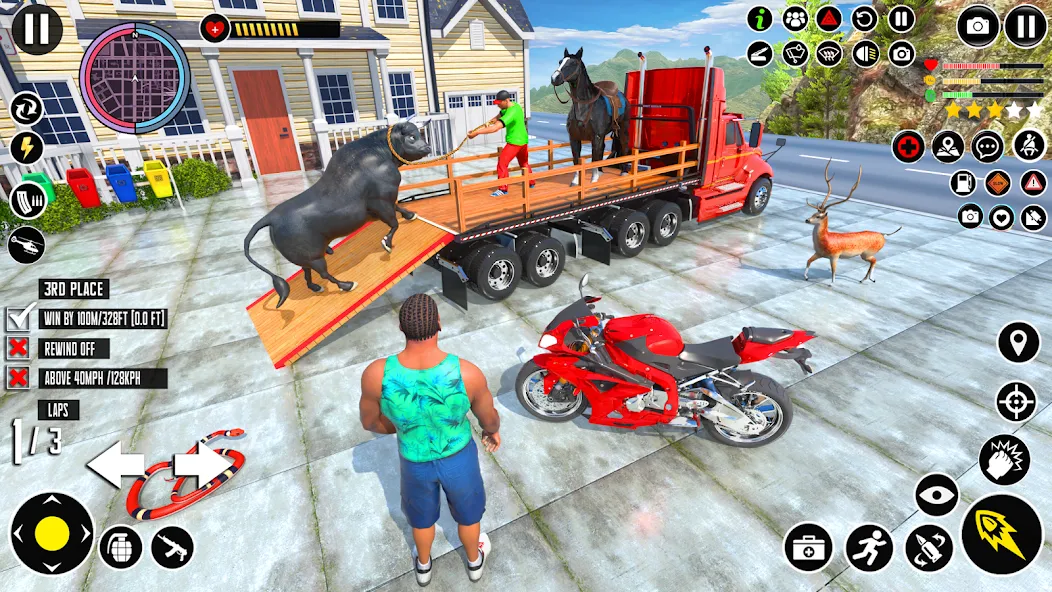 Animal Transport Truck Game 3D (Игра Грузовик для перевозки животных)  [МОД Все открыто] Screenshot 1