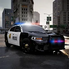 Взломанная Police Car Simulator 2023 (Полицейский симулятор автомобиля 2023)  [МОД Unlocked] - последняя версия apk на Андроид