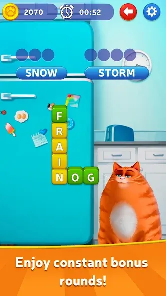 Kitty Scramble: Word Game  [МОД Unlimited Money] Screenshot 3