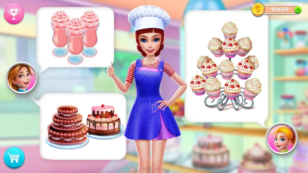 My Bakery Empire: Bake a Cake  [МОД Mega Pack] Screenshot 4