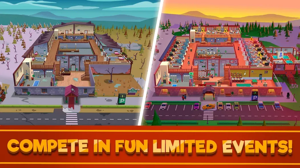 Hotel Empire Tycoon－Idle Game  [МОД Unlocked] Screenshot 3