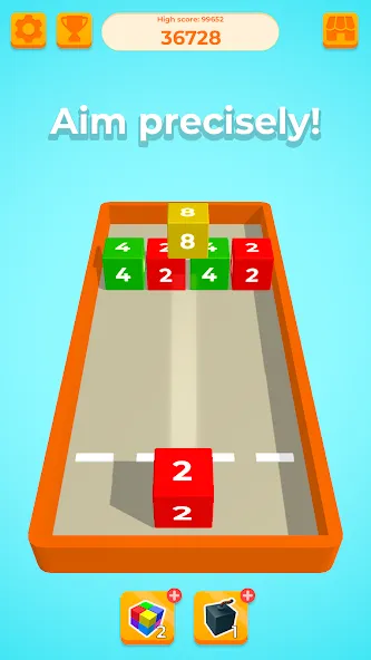 Chain Cube 2048: 3D merge game (Чейн Куб)  [МОД Бесконечные монеты] Screenshot 1