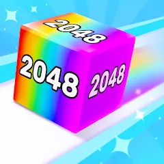 Взломанная Chain Cube 2048: 3D merge game (Чейн Куб)  [МОД Бесконечные монеты] - полная версия apk на Андроид