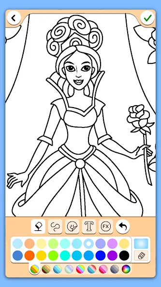 Coloring for girls and women  [МОД Бесконечные деньги] Screenshot 4