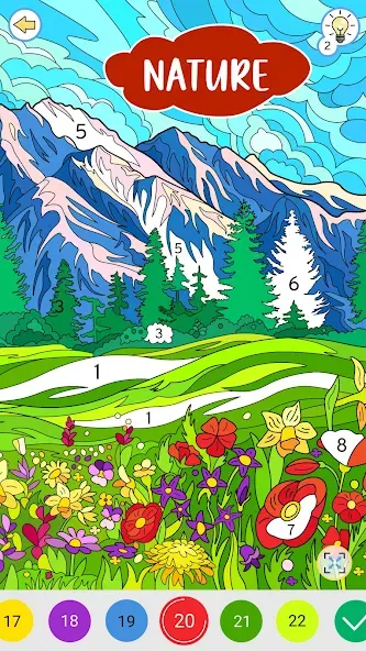 Color by Number: Coloring Book  [МОД Menu] Screenshot 1