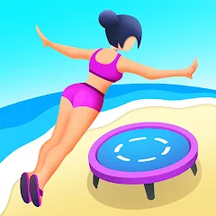 Скачать взломанную Flip Jump Stack!  [МОД Unlimited Money] - полная версия apk на Андроид